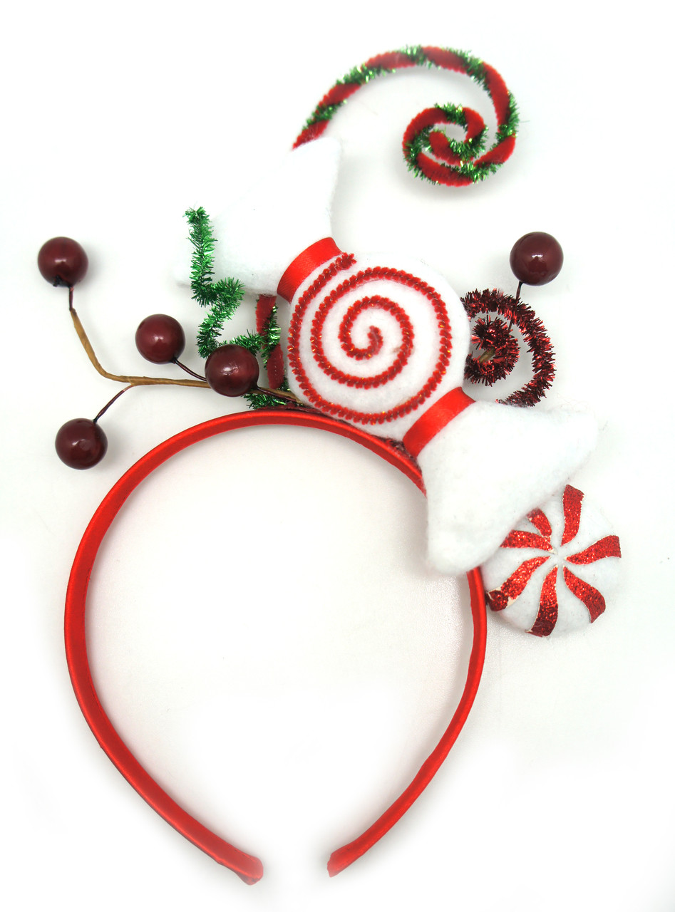 Обруч новорічний Novogod'ko "Льодяники", LED, фото 1