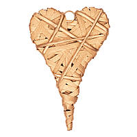 Серце Yes! Fun ротангове золоте, 25 * 15 см