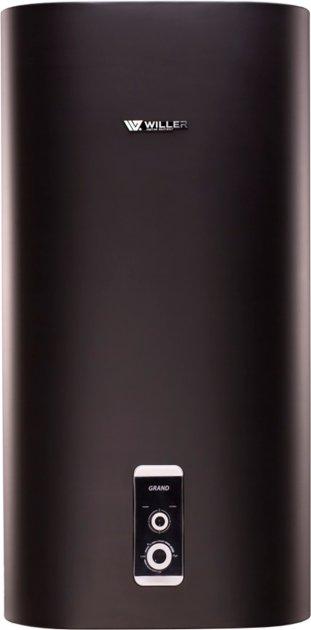 Водонагрівач плоский WILLER EV 80 DR Grand сухий ТЕН 2000W (Чорний матовий), фото 1