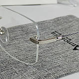 Комп'ютерні окуляри без оправи прямокутні з лінзою блю блокер, фото 3