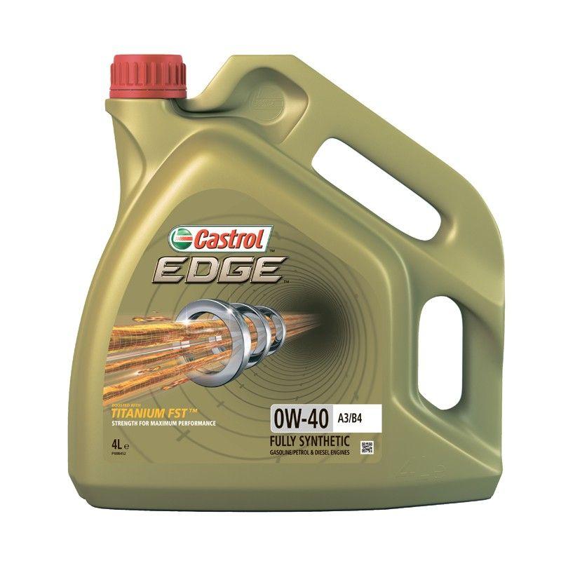 Олива моторна CASTROL EDGE Titanium FST 0W-40 A3/B4 4 л, фото 1