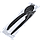 Одноразовий набір чорний «Преміум» (вилка, ложка, ніж, серветка), фото 2