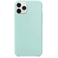 Чехол Silicone Case without Logo (AA) для Apple iPhone 11 Pro Max (6.5") Голубой / Marine Green