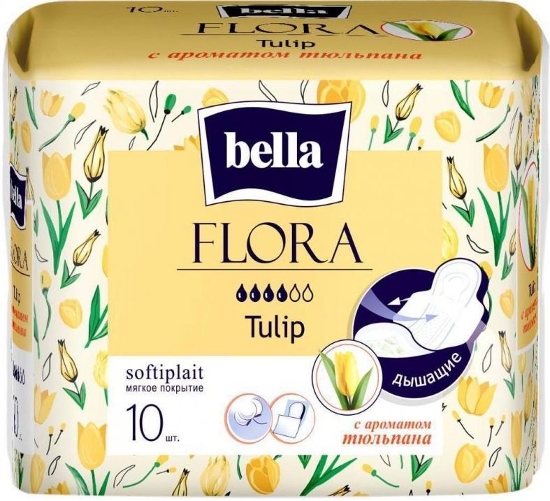 Гігієнічні прокладки Bella Flora Tulip 10 шт (5900516305833)