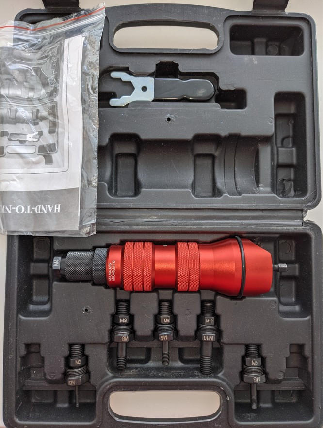 Заклепочник для резьбовых заклепок М3-М10. Насадка на шуруповерт. (ID ...