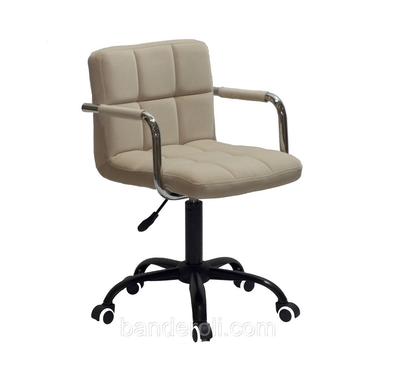 Крісло ARNO - ARM BK-OFFICE оксамит бежевий В-1005, фото 1