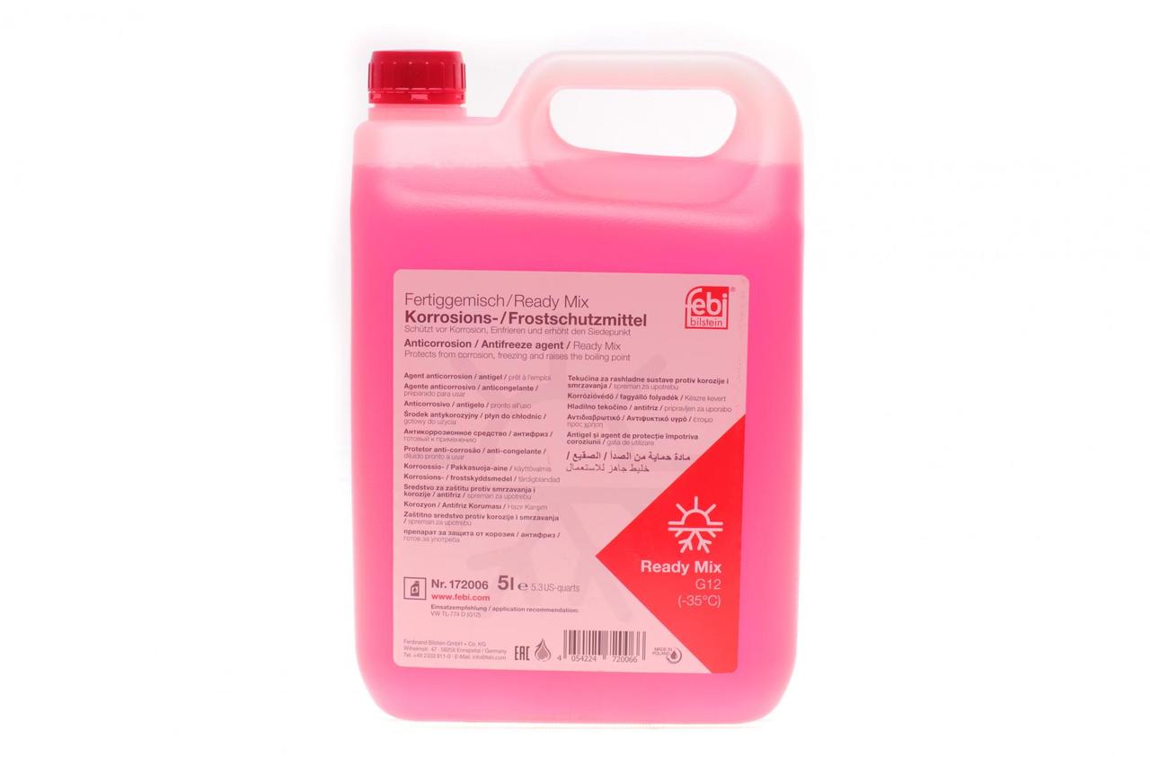 Антифриз (червоний) Readymix 10L G12 (-35 °C готовий до застосування) — Febi (Німеччина) — 172007