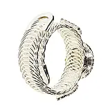 Кварцовий годинник зі стразами, сріблястий (Арт. 5082-0002), фото 2