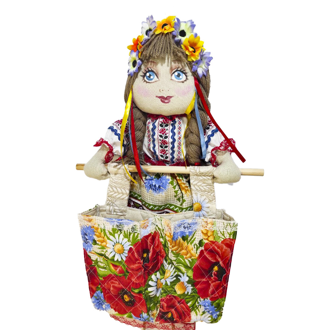 Органайзер для дому Українка з кишенями., фото 1