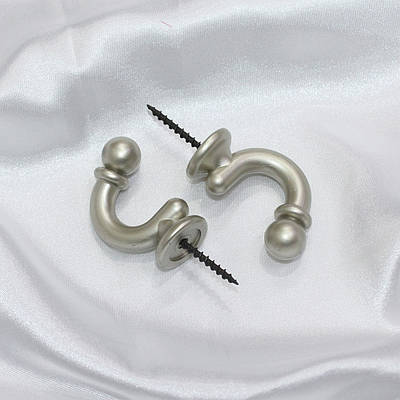 Гачки для підхватів матові. Колір алюмінію. Код 015кр 83-015