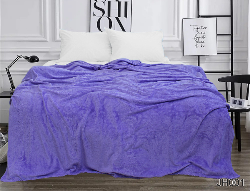 Плед покривало 200х220 велсофт Бузковий на ліжко, диван