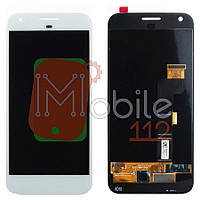 Экран (дисплей) Google Pixel XL, HTC Nexus M1 + тачскрин белый оригинал Китай