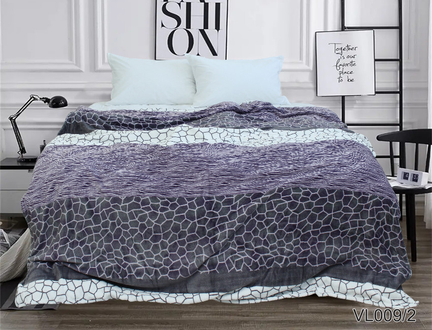 Плед покривало 200х220 велсофт Камешки на ліжко, диван