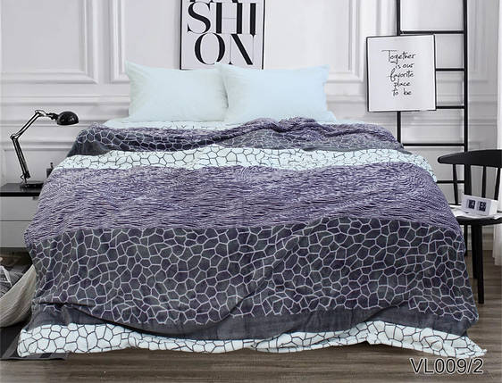 Плед покривало 200х220 велсофт Камешки на ліжко, диван, фото 1