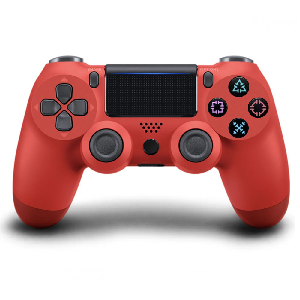 Бездротовий ігровий контролер Джойстик геймпад Doubleshock PS4 wireless controller пс4 PC Red Червоний