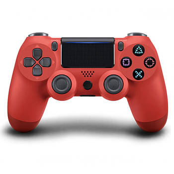 Бездротовий ігровий контролер Джойстик геймпад Doubleshock PS4 wireless controller пс4 PC Red Червоний