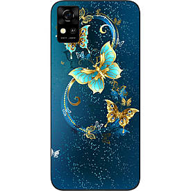 Чохол силіконовий для ZTE Blade A31 з картинкою Красиві метелики