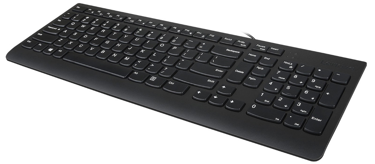 Клавіатура дротова USB Lenovo 300 Slim Keyboard (GX30M39684) RU черная б/в