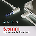 Дротові Вакуумні Навушники з Мікрофоном 3.5 mm jack (1.2 м) Стерео Гарнітура Для Телефону Смартфона Ноутбука, фото 6