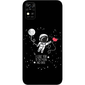 Чохол силіконовий для ZTE Blade A31 з картинкою Любов до місяця