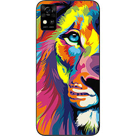 Бампер силіконовий для ZTE Blade A31 з малюнком Яскравий лев