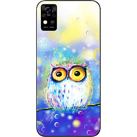 Бампер силіконовий для ZTE Blade A31 з малюнком Сова