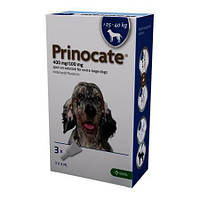 Прінокат Prinocate Extra Large Dog для великих собак вагою 25-40 кг краплі від бліх та кліщів, 3 піпетки по 4 мл