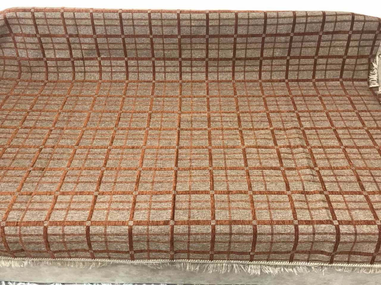 Покривало дивандек на диван або ліжко. Шенілова тканина. Розмір 150х200, фото 1