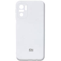 Чехол Silicone Cover Full Camera (AA) для Xiaomi Redmi Note 10 / Note 10s Белый / White