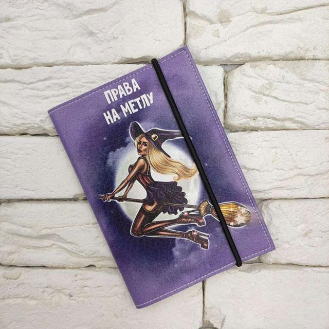 Автохолдер Відьма фіолет екошкіра, фото 1