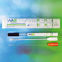 Аплікатор стерильний з середовищем Stuart та вугіллям, з транспортною пробіркою, віскоза, пластик