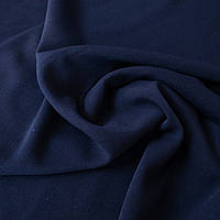 Костюмна тканина для сукні стрейчева темно-синя, ширина 150 см