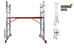 Сходи алюмінієві Laddermaster Altair A8A6. 2x6 сходинок (робочий майданчик)