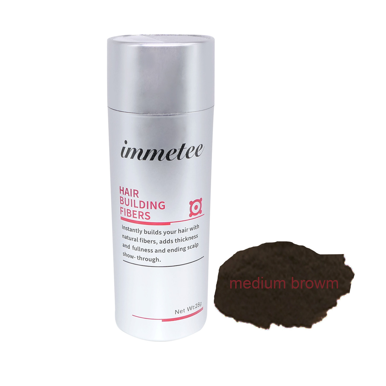 Загусник для волосся від залисин Immetee (28 грамів, Medium brown)