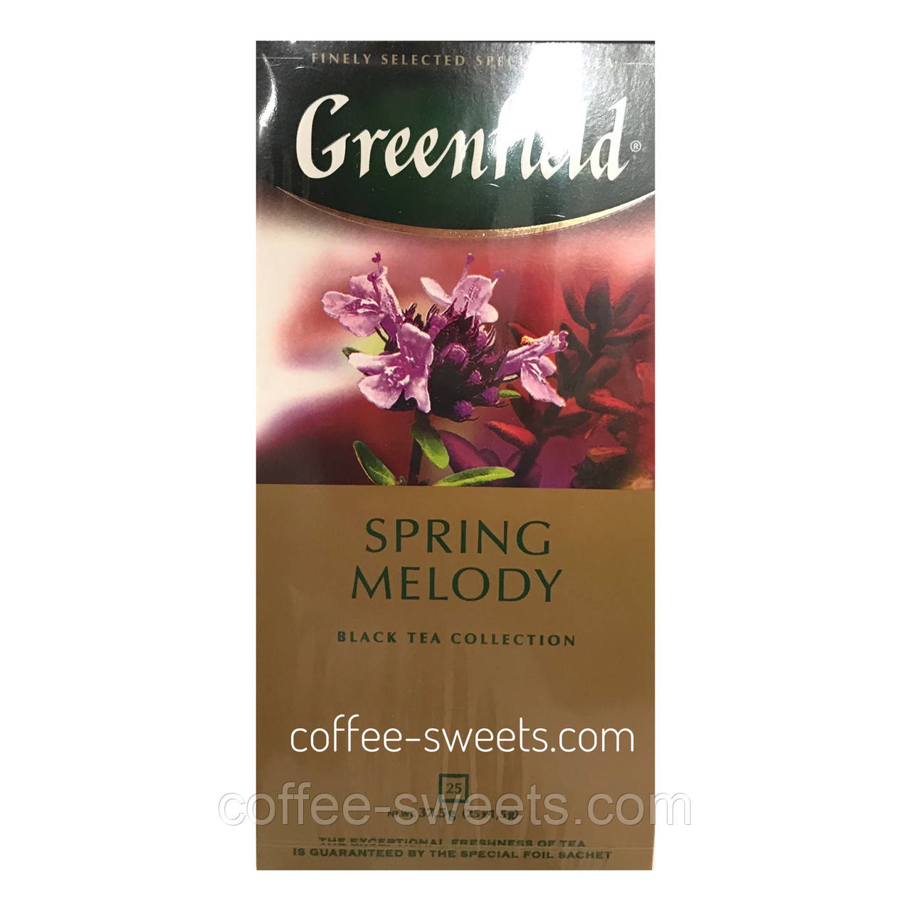 Чай Greenfield 25 пак чорний з чебрецем Spring melody
