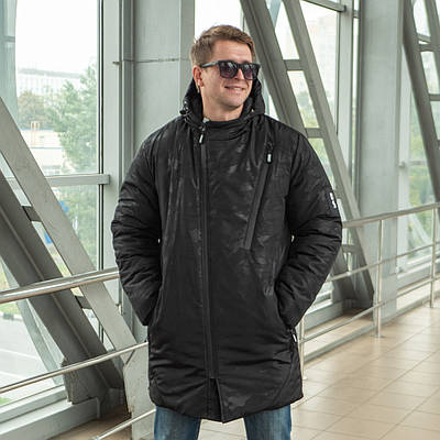 Чоловічі куртки зимові від виробника 48-52 чорний