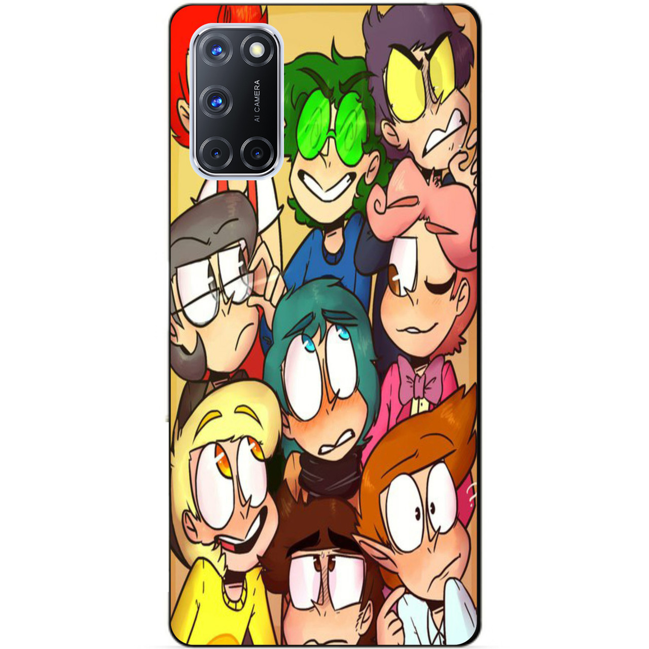 Силіконовий бампер чохол для Oppo A72 з малюнком 13 карт