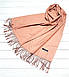 Шарф Палатин теплий кашеміровий двосторонній жіночий Лотта персик, фото 3