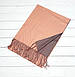 Шарф Палатин теплий кашеміровий двосторонній жіночий Лотта персик, фото 4