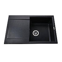 Гранітна мийка для кухні Globus Lux KOMO графiт 790х500мм-А0001 7950