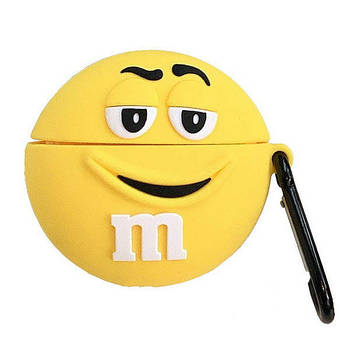 Чохол Case 3D для AirPods M&M's Yellow (01) жовтий
