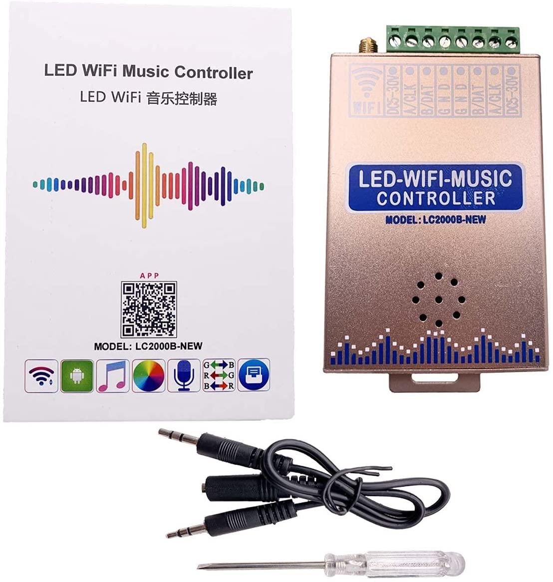 LC2000B WiFi SPI Светомузыкальный WI-FI контролер для адресной диодной ленты - фото 8 - id-p1490409066