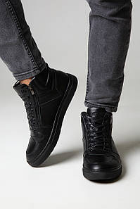 Чоловічі зимові чорні черевики "Jax" 42, 44
