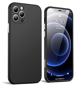 Чохол-накладка Plastic Case Glass 360° Full Coverage для Apple iPhone 12 Pro Max 6.7" (black)