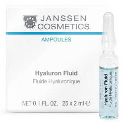 JANSSEN Ampoules Hyaluron Fluid - Ультраувлажняющая сироватка з гіалуроновою кислотою, 7*2мл