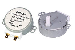 Двигун (мотор) тарілки для микроволновий печі, 220V 4W 5rpm d=6*7mm L=16mm
