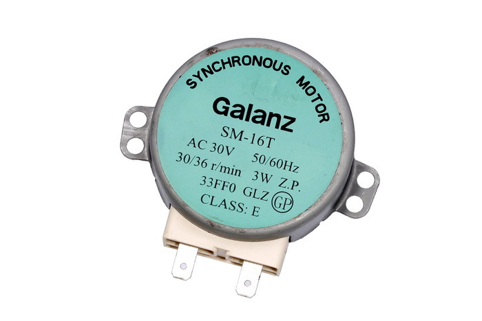 Двигун (мотор) тарілки для мікрохвильової печі, 30V 3W 30/36rpm d=6*3,7 mm L=21mm Galanz SM-16T