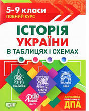 Історія України в таблицях і схемах. 5-9 класи, до ДПА