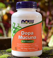 Допа мукуна Now Foods DOPA Mucuna 180 веган капсул