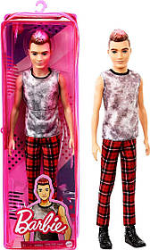 Лялька Кен Модник Барбі Barbie Ken Fashionistas в картатих штанях №176 GVY29